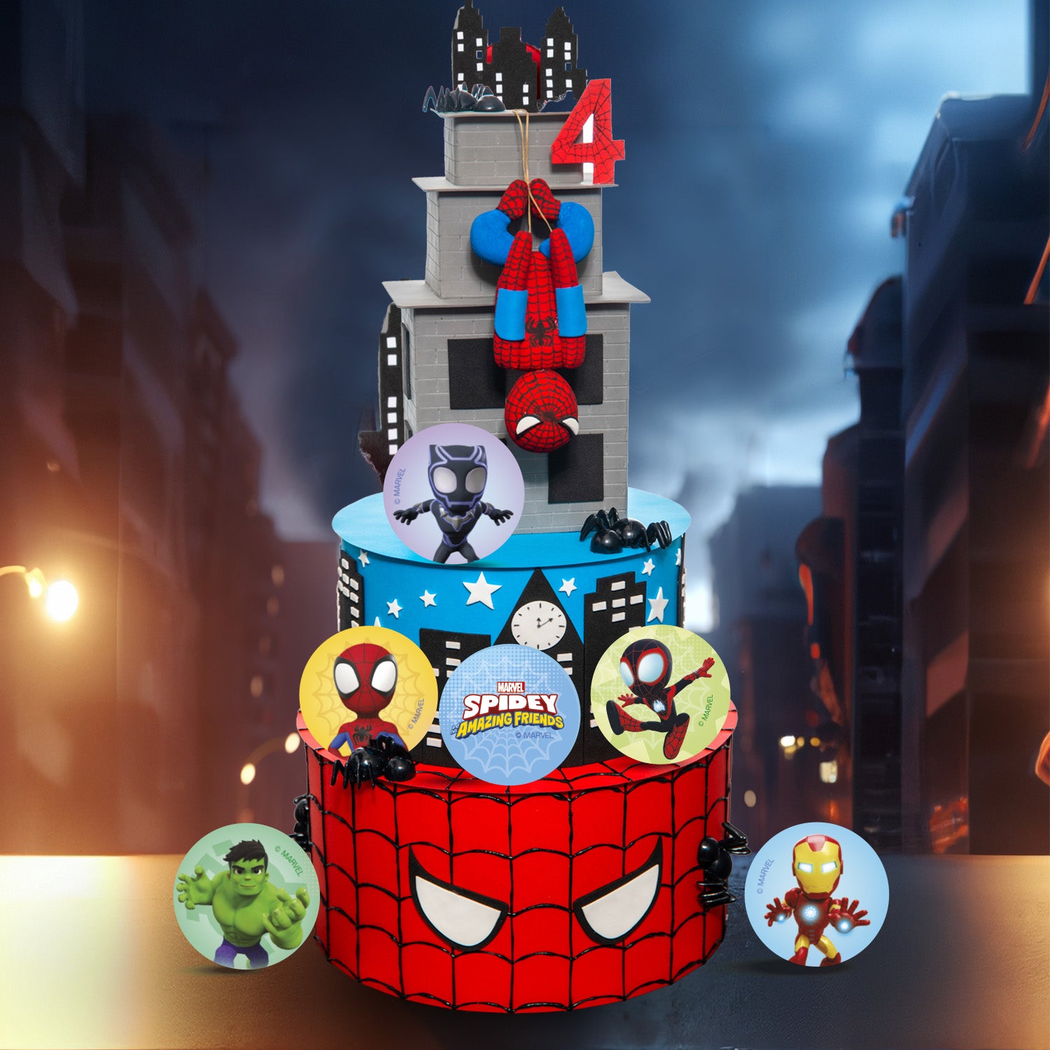 MINI DISQUES COMESTIBLES SPIDEY Ø 3,4CM ZÉRO A5