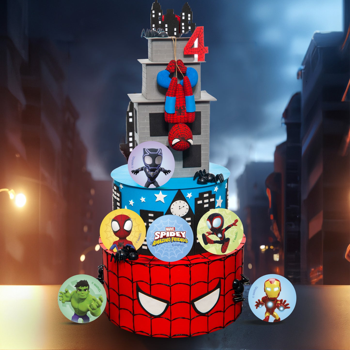 MINI DISQUES COMESTIBLES SPIDEY Ø 3,4CM ZÉRO A5