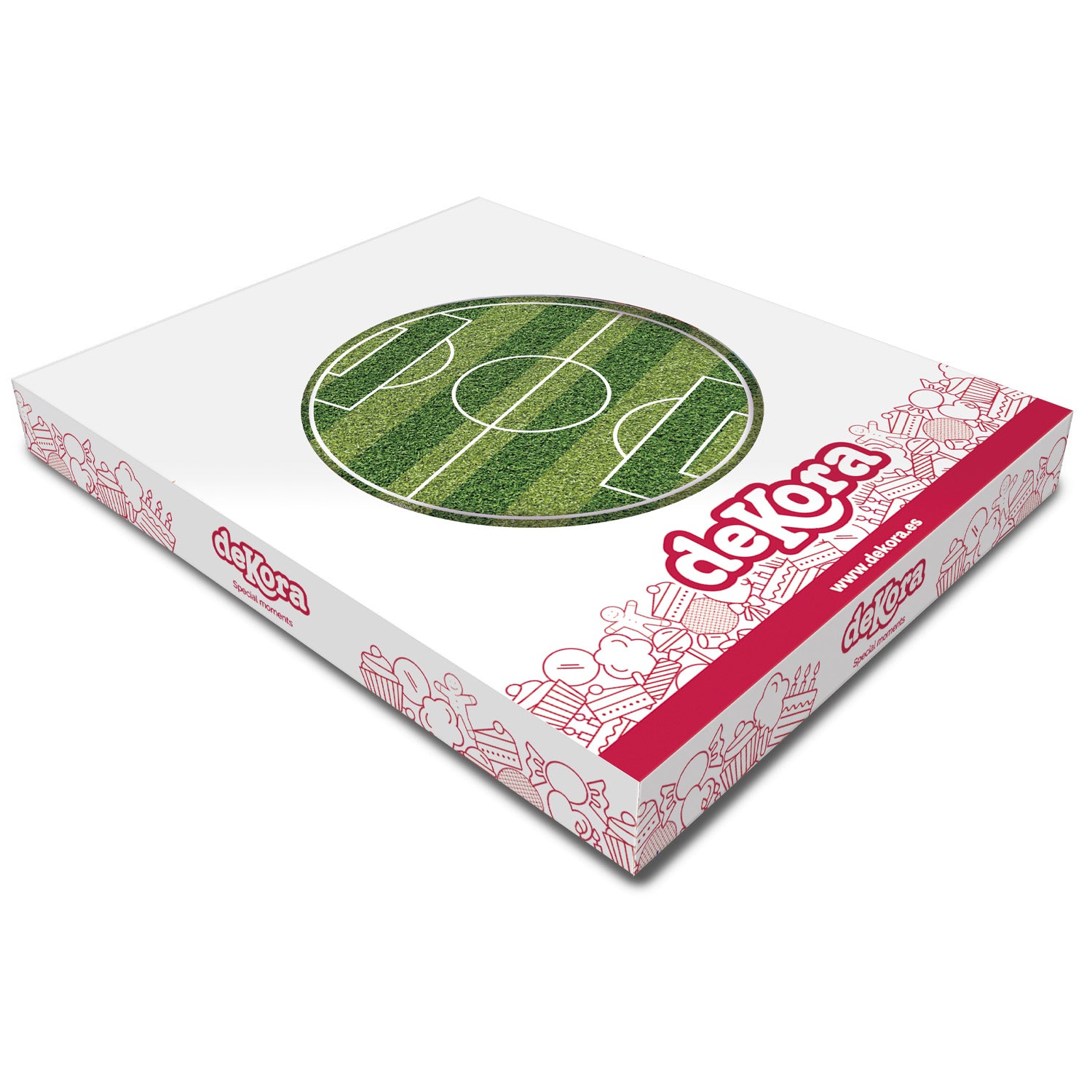 DISCO COMESTIBLE TARTA CAMPO DE FÚTBOL 15.5CM