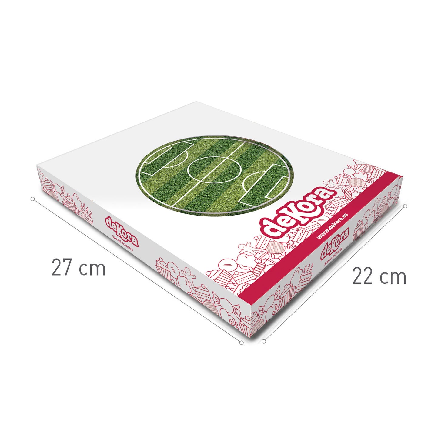 DISCO COMESTIBLE TARTA CAMPO DE FÚTBOL 15.5CM