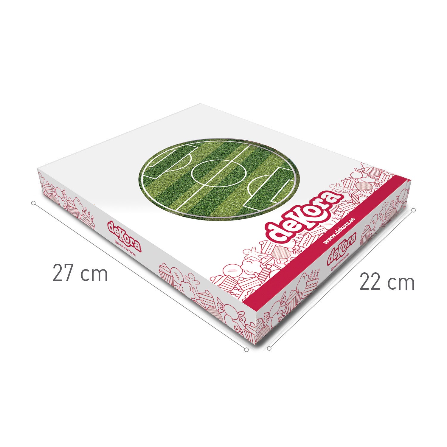 DISCO COMESTIBLE TARTA CAMPO DE FÚTBOL 15.5CM