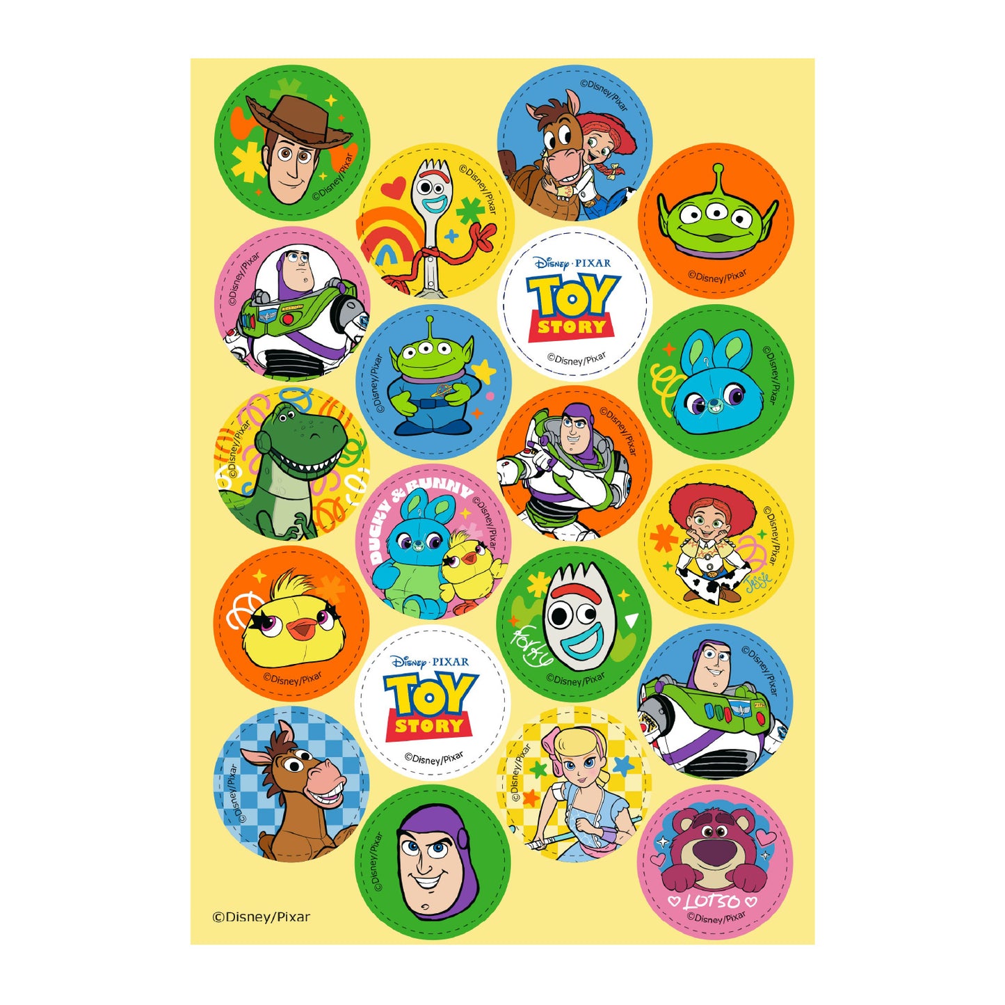 MINI DISCOS COMESTÍVEIS TOY STORY Ø 3,4CM