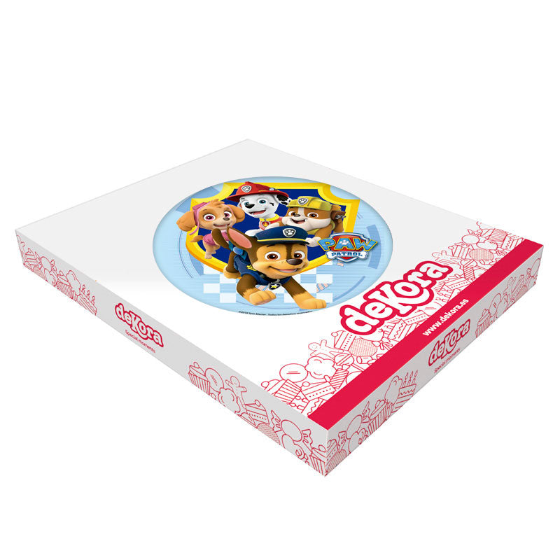 DISCO COMESTIBLE PARA TARTAS PATRULLA CANINA 20CM