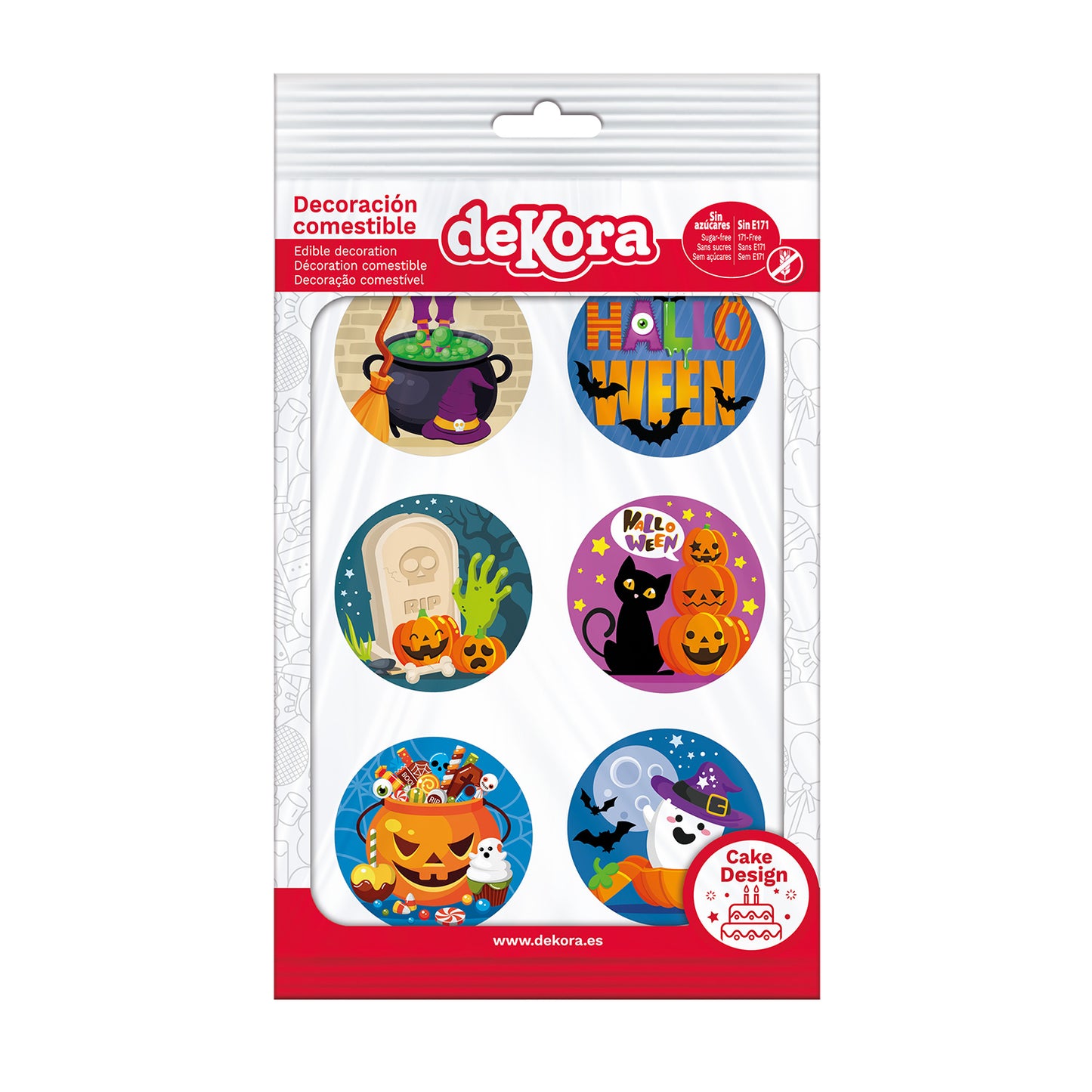 MIX HALLOWEEN EDIBLE DISCS 12U Ø 5,8CM