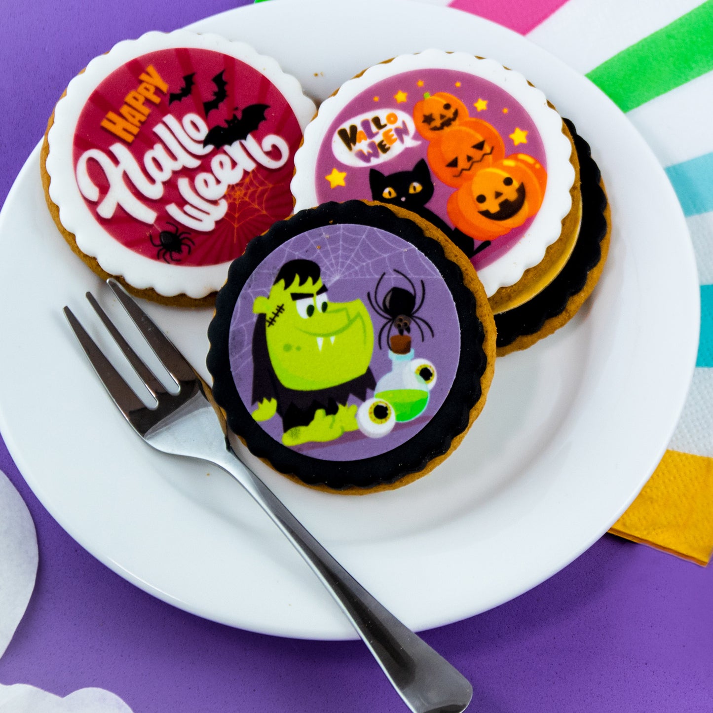 MIX HALLOWEEN EDIBLE DISCS 12U Ø 5,8CM