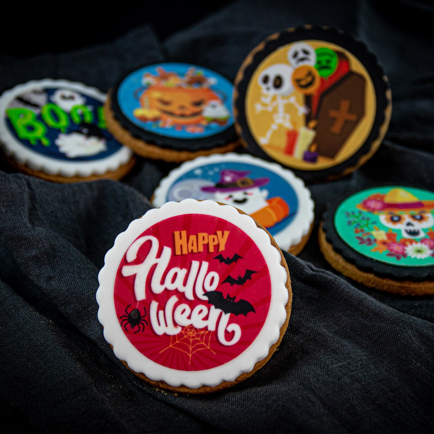 MIX HALLOWEEN EDIBLE DISCS 12U Ø 5,8CM