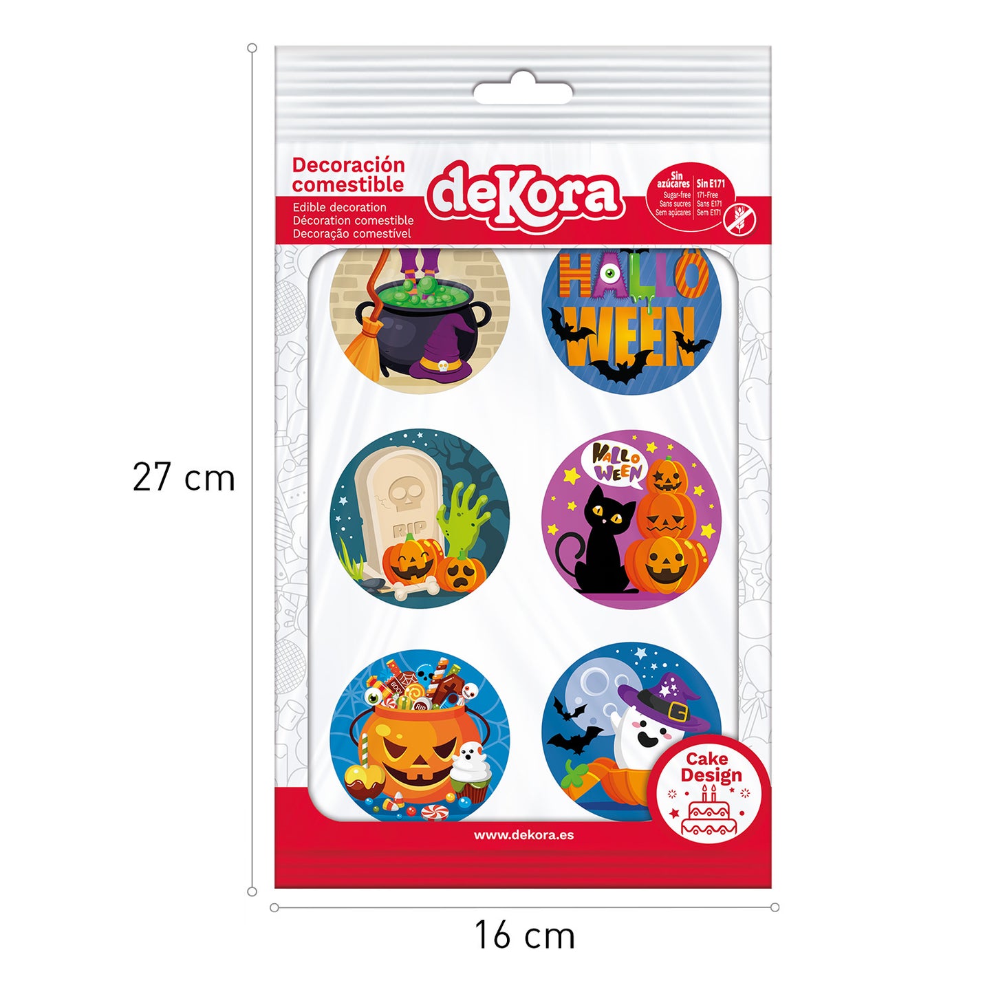 MIX HALLOWEEN EDIBLE DISCS 12U Ø 5,8CM