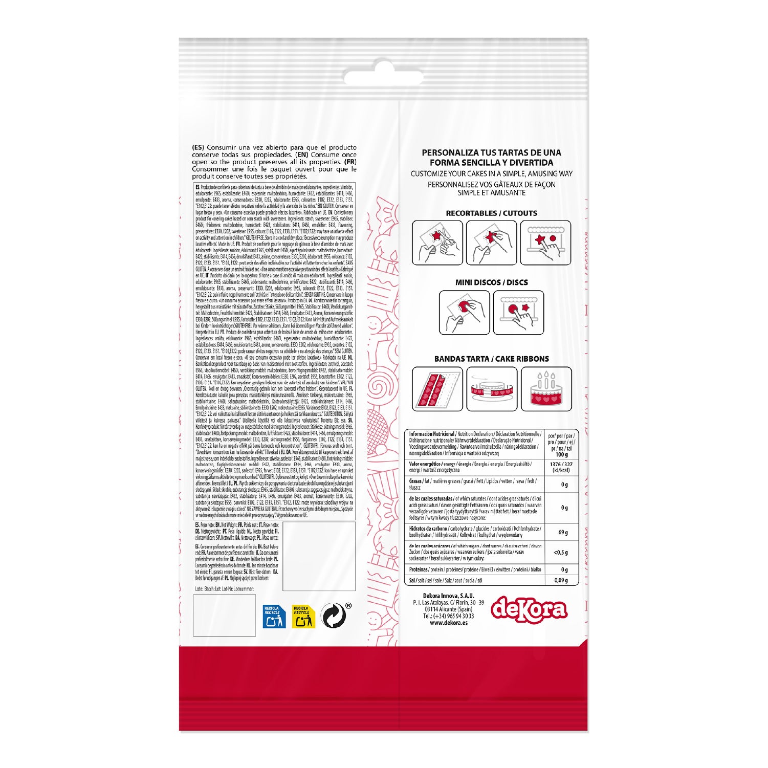 MIX DISCOS COMESTIBLES HALLOWEEN ZERO 6U Ø 5,8CM A5