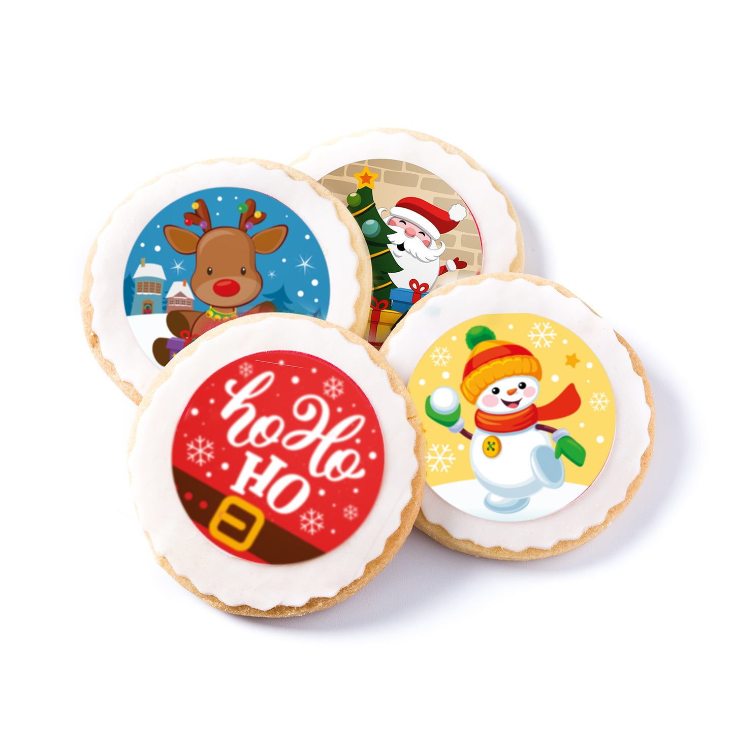 MIX DISQUES COMESTIBLES NOËL 12U Ø 5,8CM