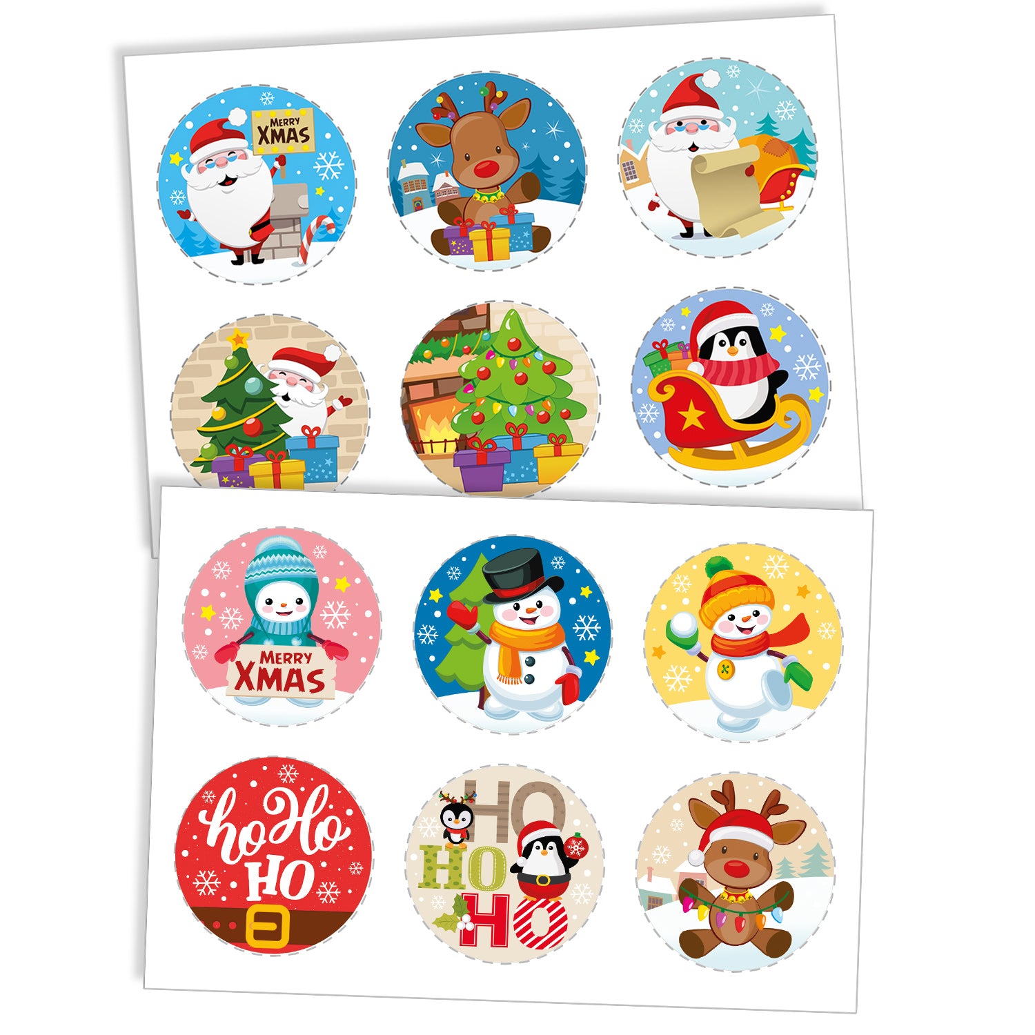 MIX DISQUES COMESTIBLES NOËL 12U Ø 5,8CM