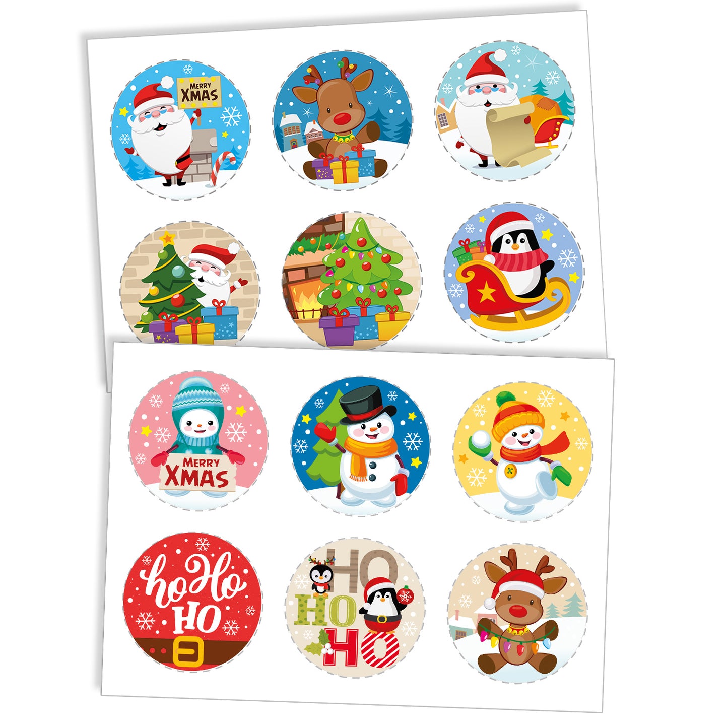 MIX DISQUES COMESTIBLES NOËL 12U Ø 5,8CM