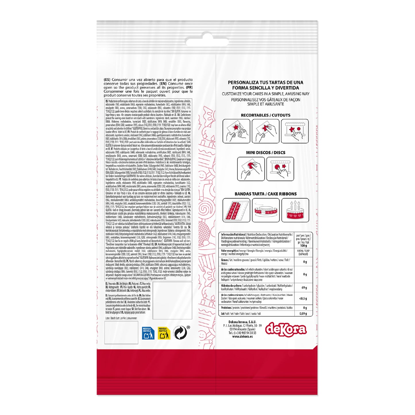 MIX DISCOS COMESTIBLES NAVIDAD ZERO 6U Ø 5,8CM