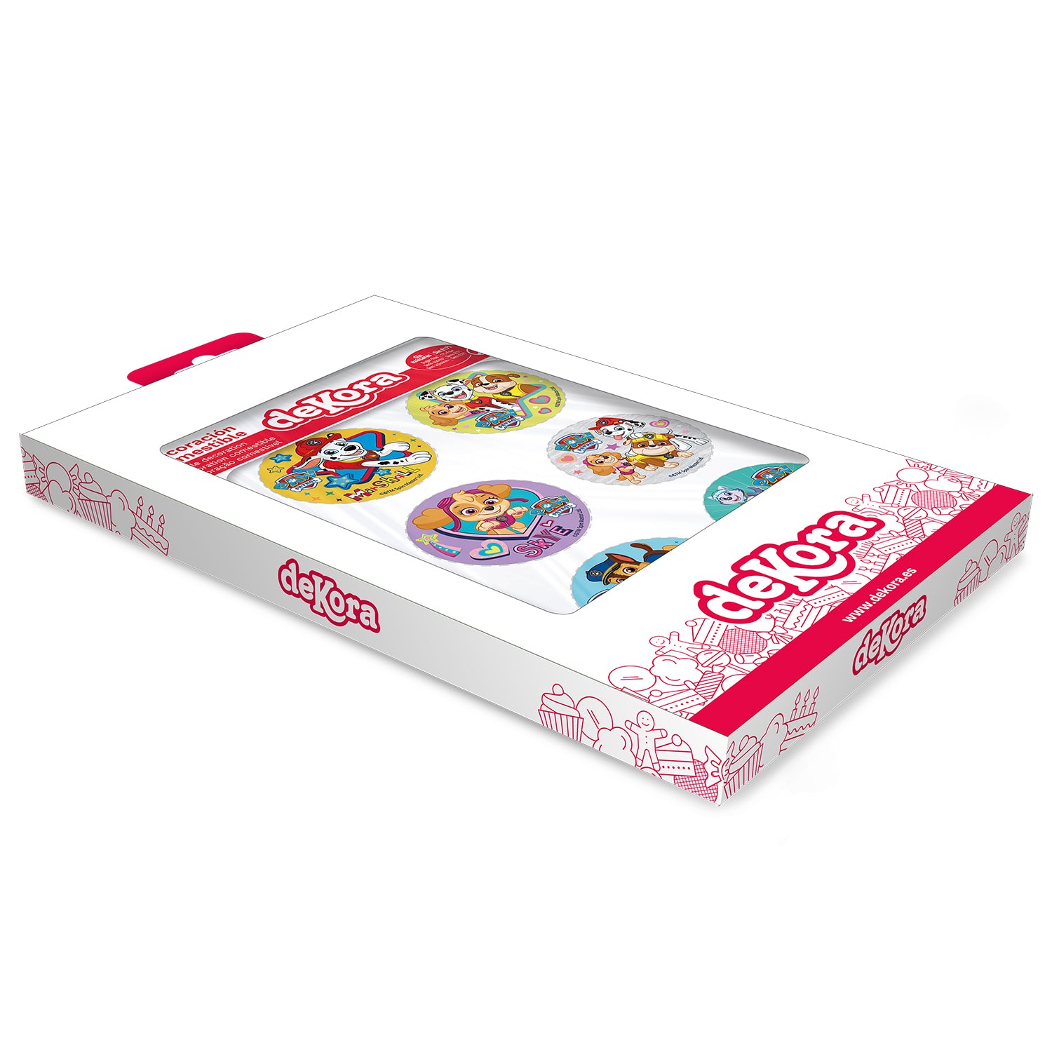 MIX DISCOS COMESTIBLES PATRULLA CANINA ZERO 6U Ø 5,8CM