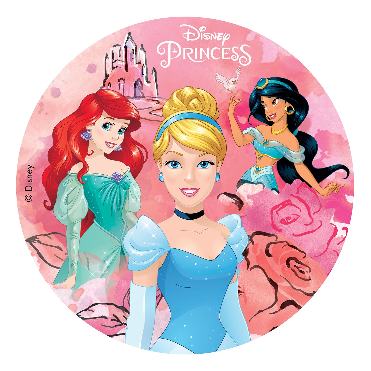 DISCO COMESTIBLE TARTA PRINCESAS ZERO 20CM