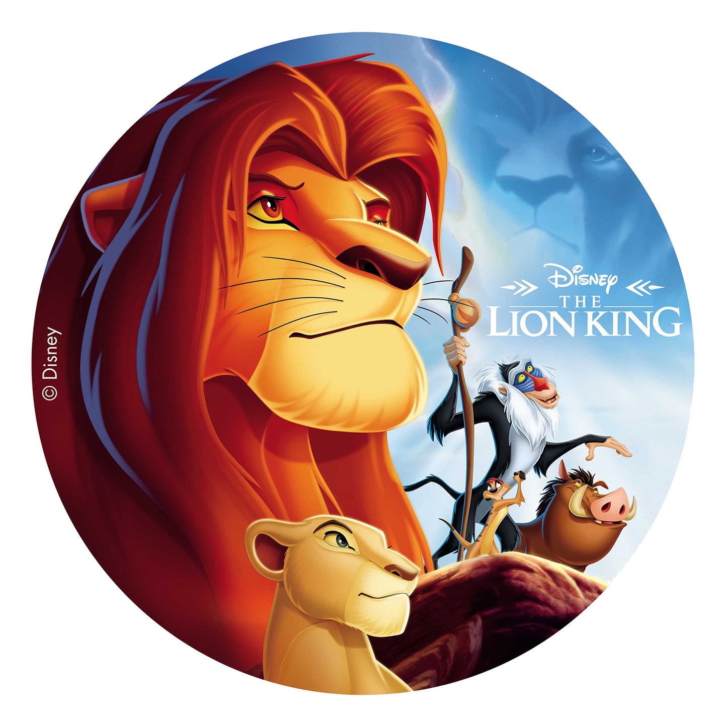 DISCO COMESTIBLE TARTA REY LEON ZERO 20CM