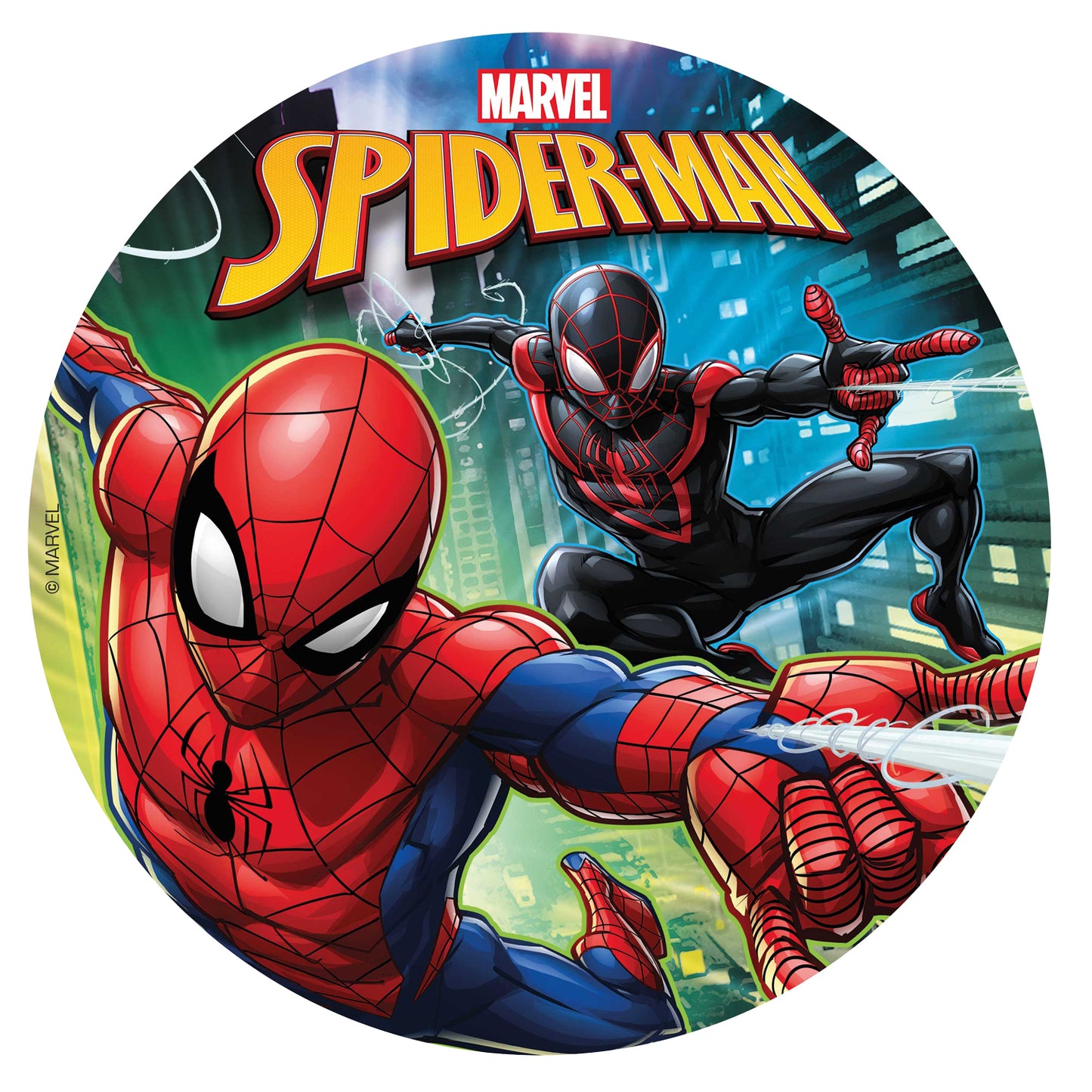 SPIDERMAN CAKE DECORATING EDIBLE DISCS 20CM ZERO
