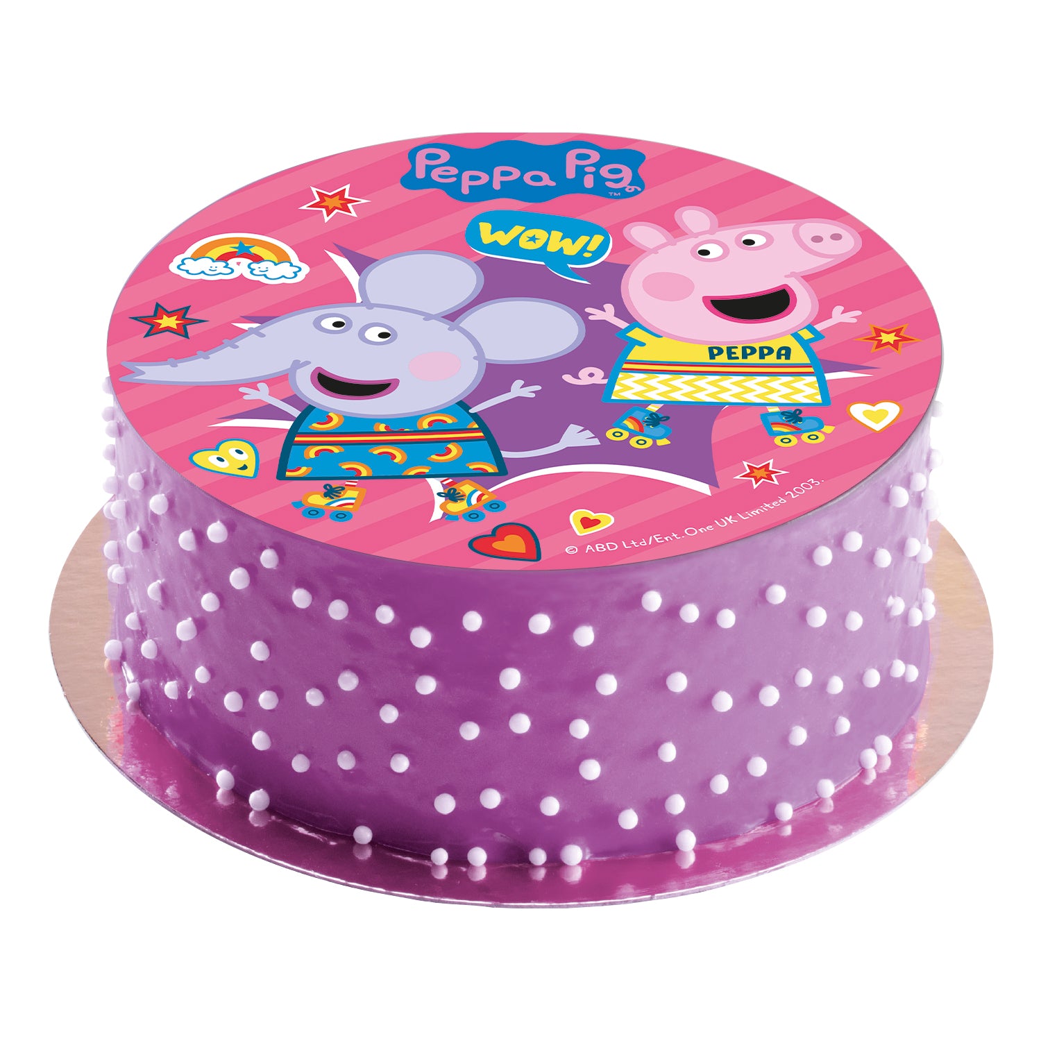 DISCOS COMESTÍVEL PARA BOLOS PEPPA PIG 20CM ZERO