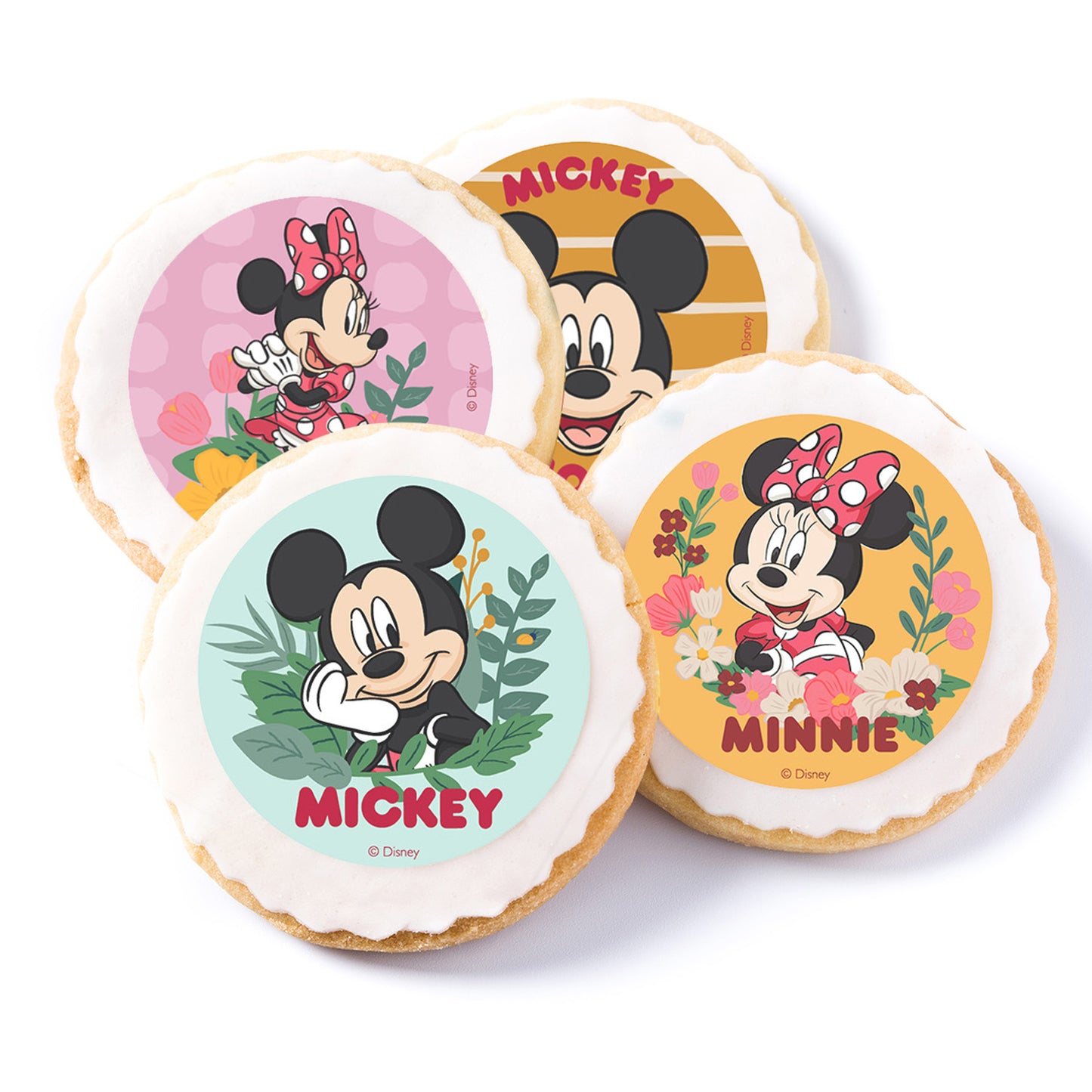 ASSORTIMENT DISQUES COMESTIBLES MICKEY & MINNIE ZERO 6U Ø 5,8CM
