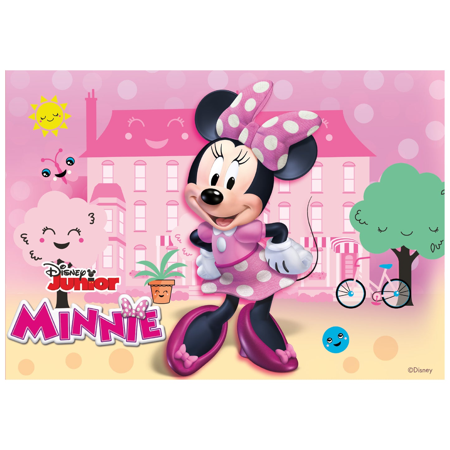 MINNIE MOUSE FONDANT DECORATION CAKE 14,8X21CM