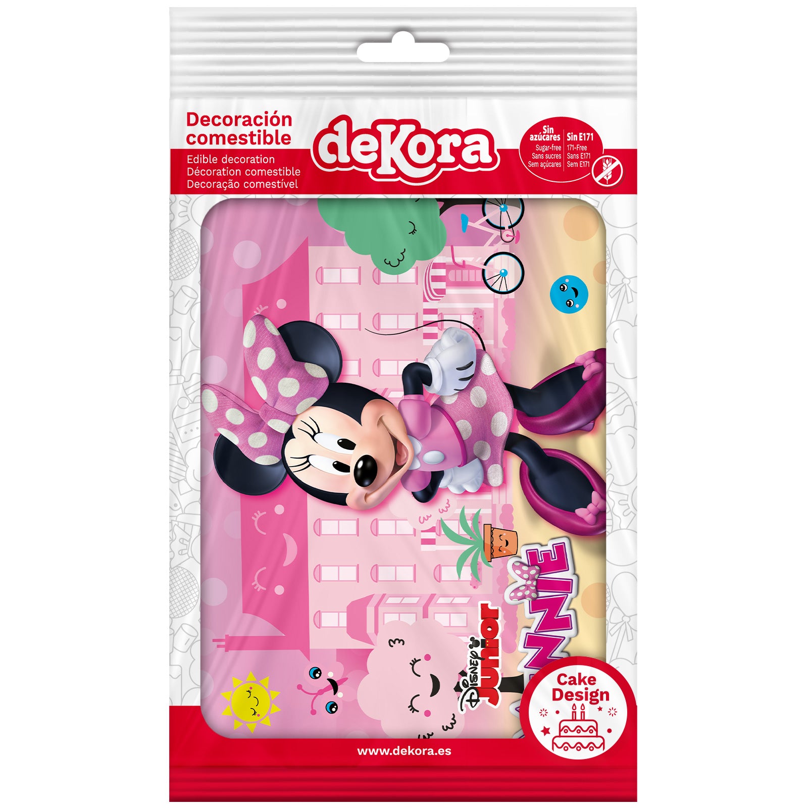 MINNIE MOUSE FONDANT DECORATION CAKE 14,8X21CM
