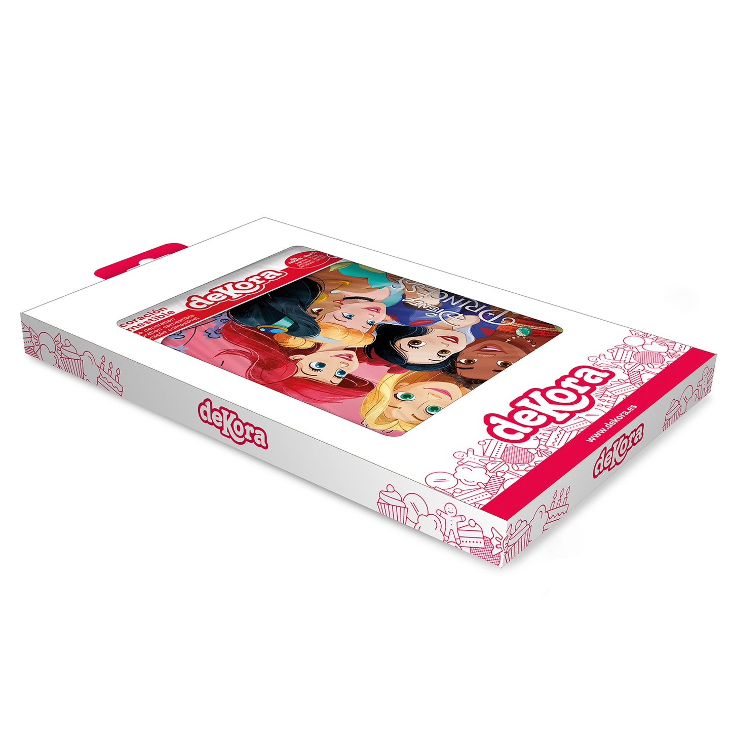 FONDANT DECORAÇÃO BOLO PRINCESAS A5 14,8X21CM