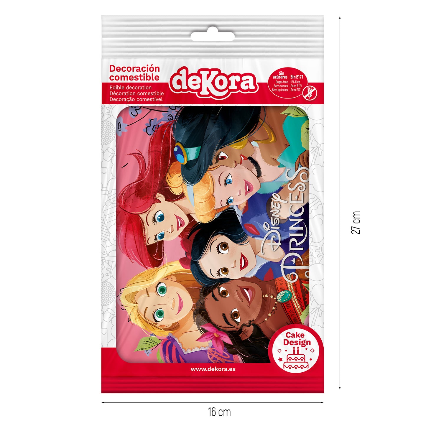 FONDANT DECORAÇÃO BOLO PRINCESAS A5 14,8X21CM