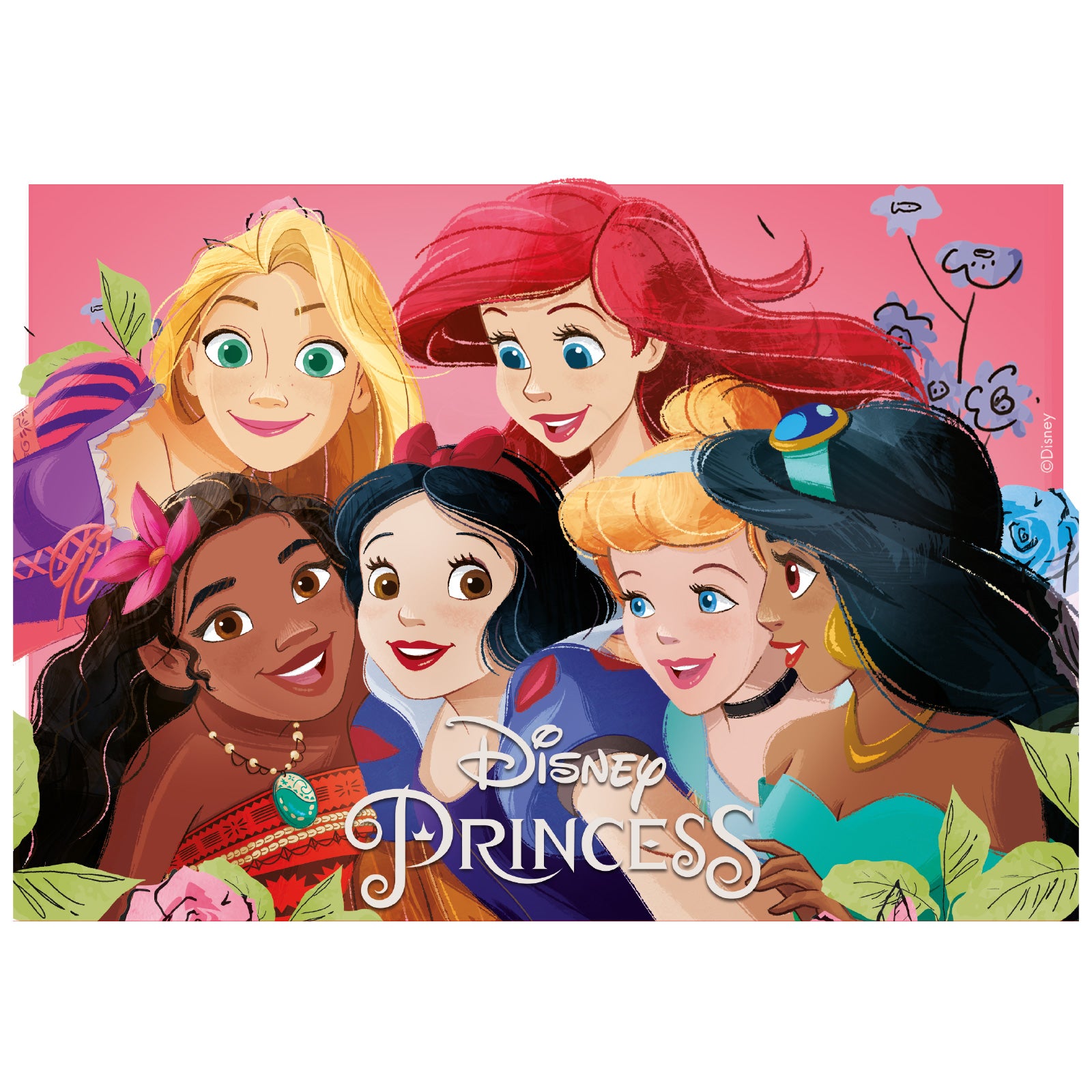 FONDANT DECORAÇÃO BOLO PRINCESAS A5 14,8X21CM