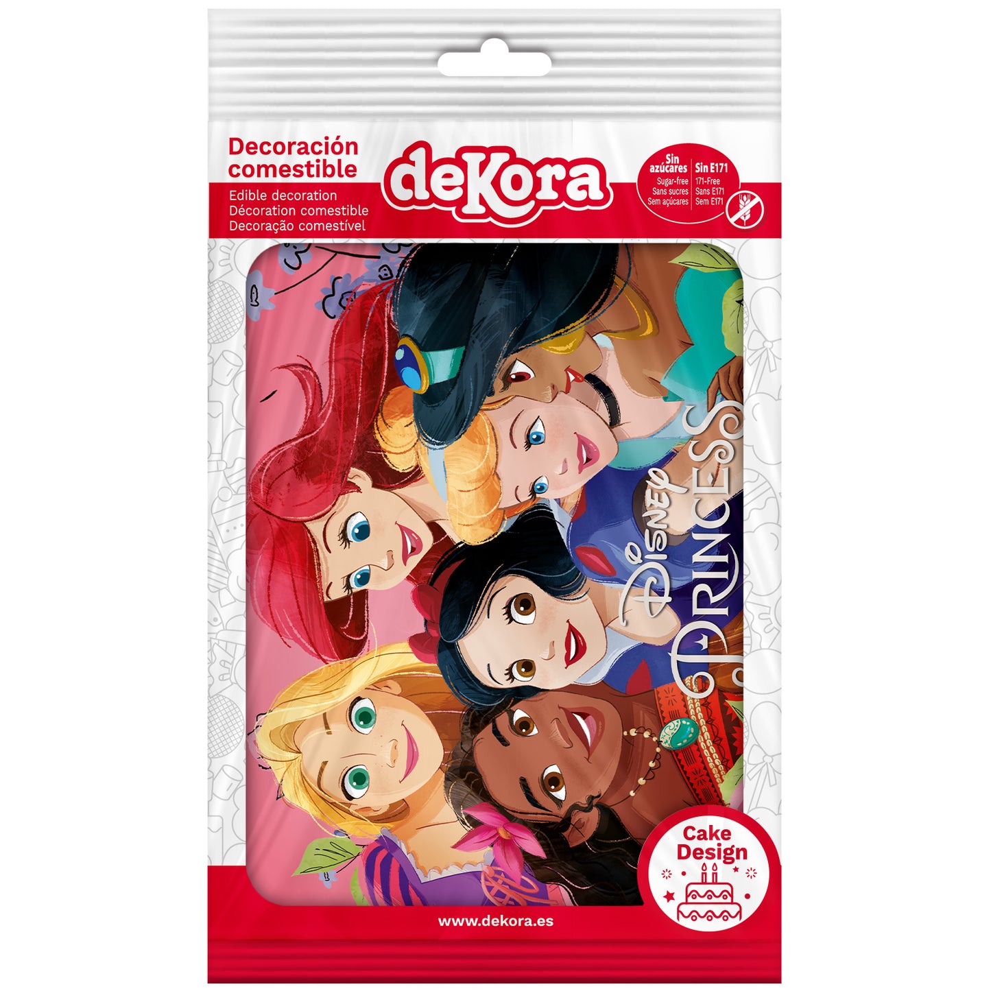 FONDANT DECORAÇÃO BOLO PRINCESAS A5 14,8X21CM