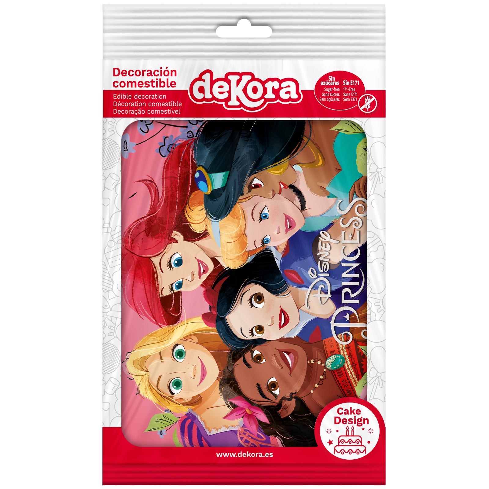 FONDANT DECORAÇÃO BOLO PRINCESAS A5 14,8X21CM