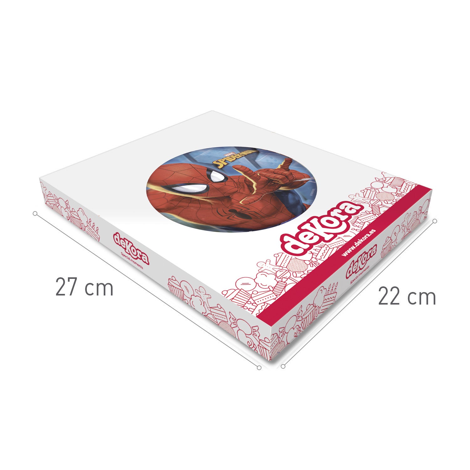 DISCO COMESTIBLE TARTA SPIDER-MAN 20CM
