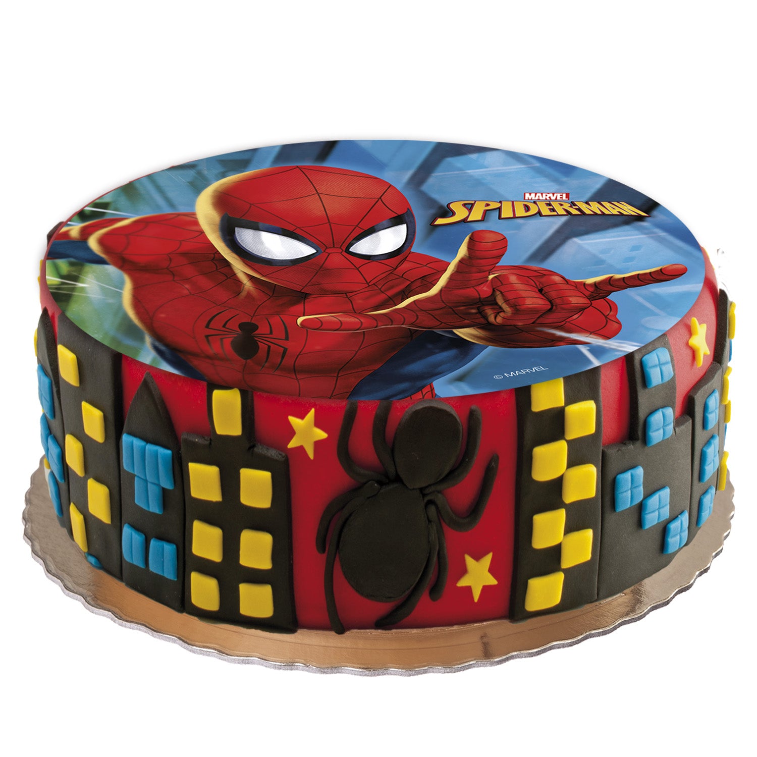 DISCO COMESTIBLE TARTA SPIDER-MAN 20CM