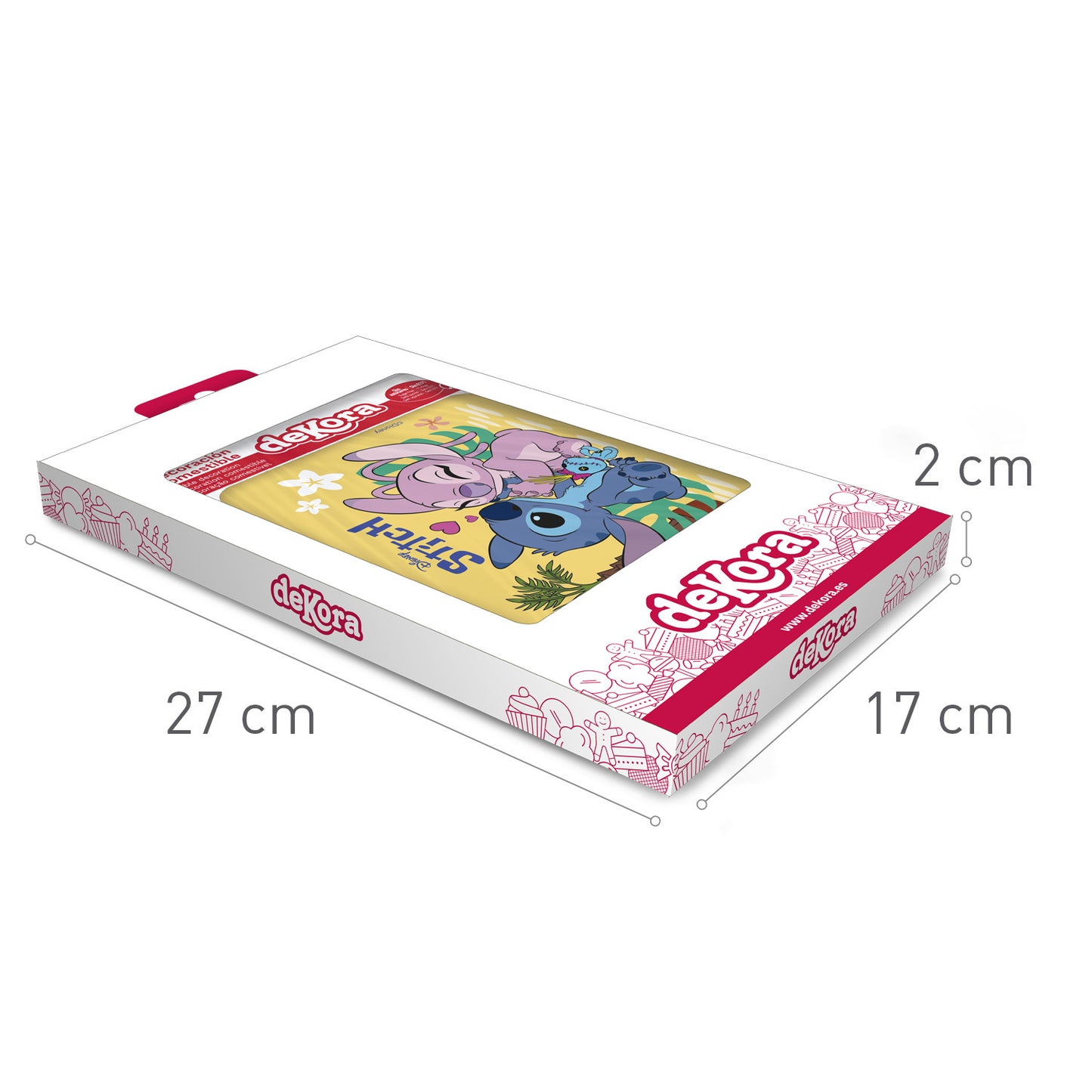 FEUILLE COMESTIBLE POUR GÂTEAU STITCH 14,8X21CM A5