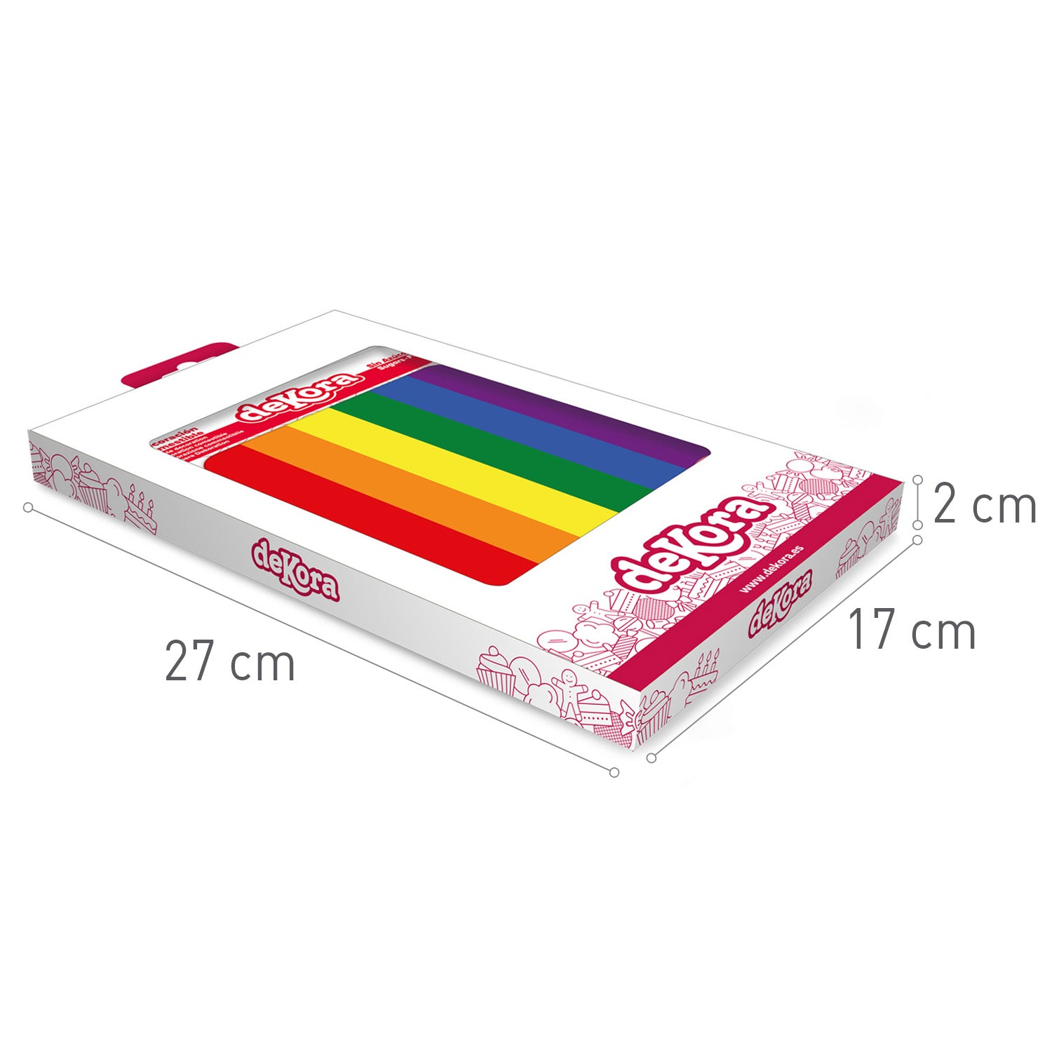 LÁMINA COMESTIBLE TARTA LGTBI 14,8X21CM A5