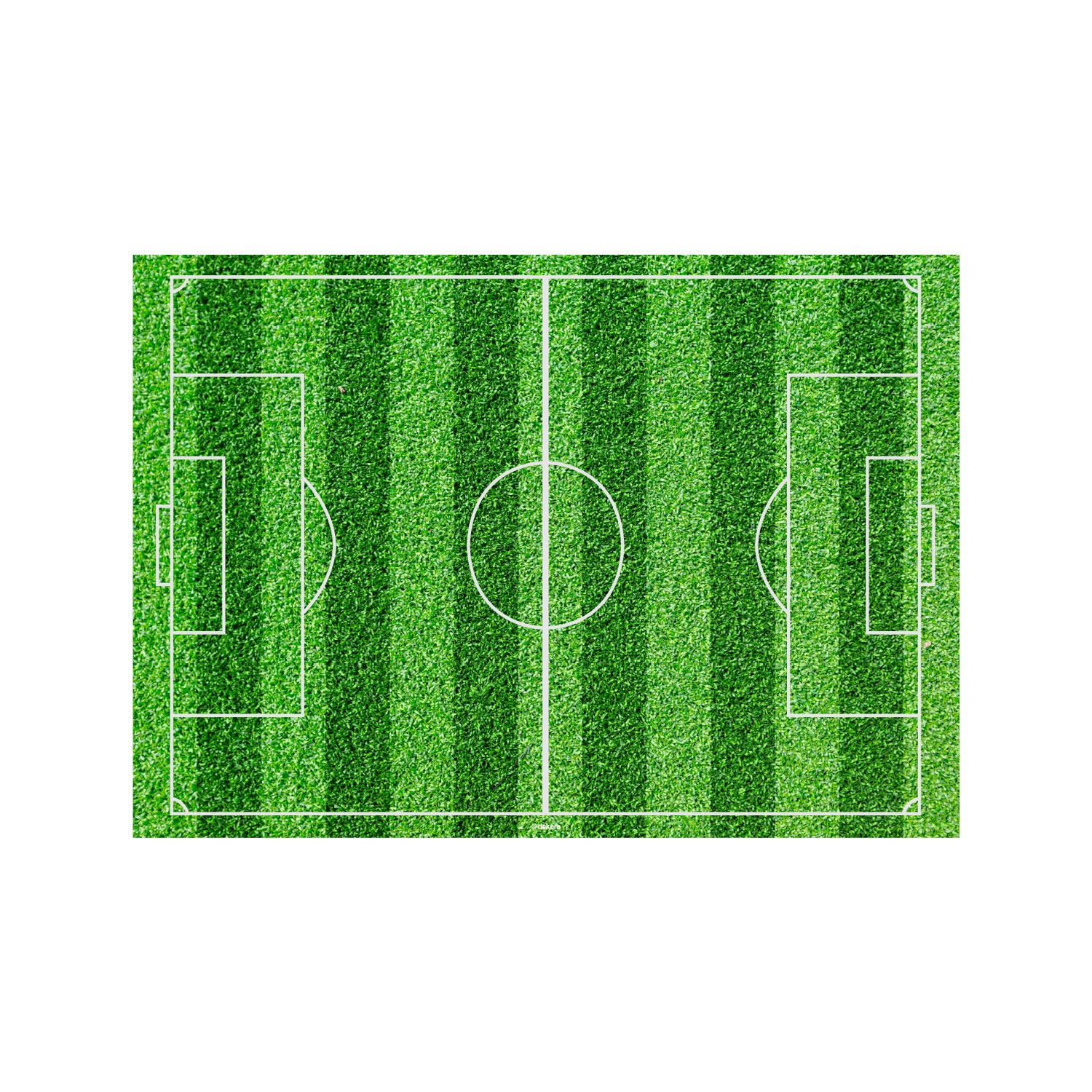 TERRAIN DE FOOT COMESTIBLE DÉCO GÂTEUX 14,8X21CM A5