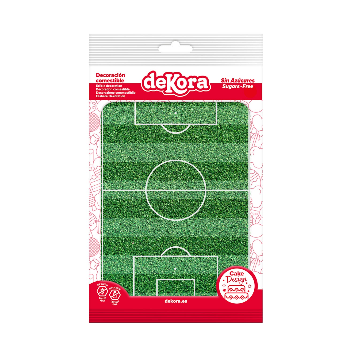 TERRAIN DE FOOT COMESTIBLE DÉCO GÂTEUX 14,8X21CM A5