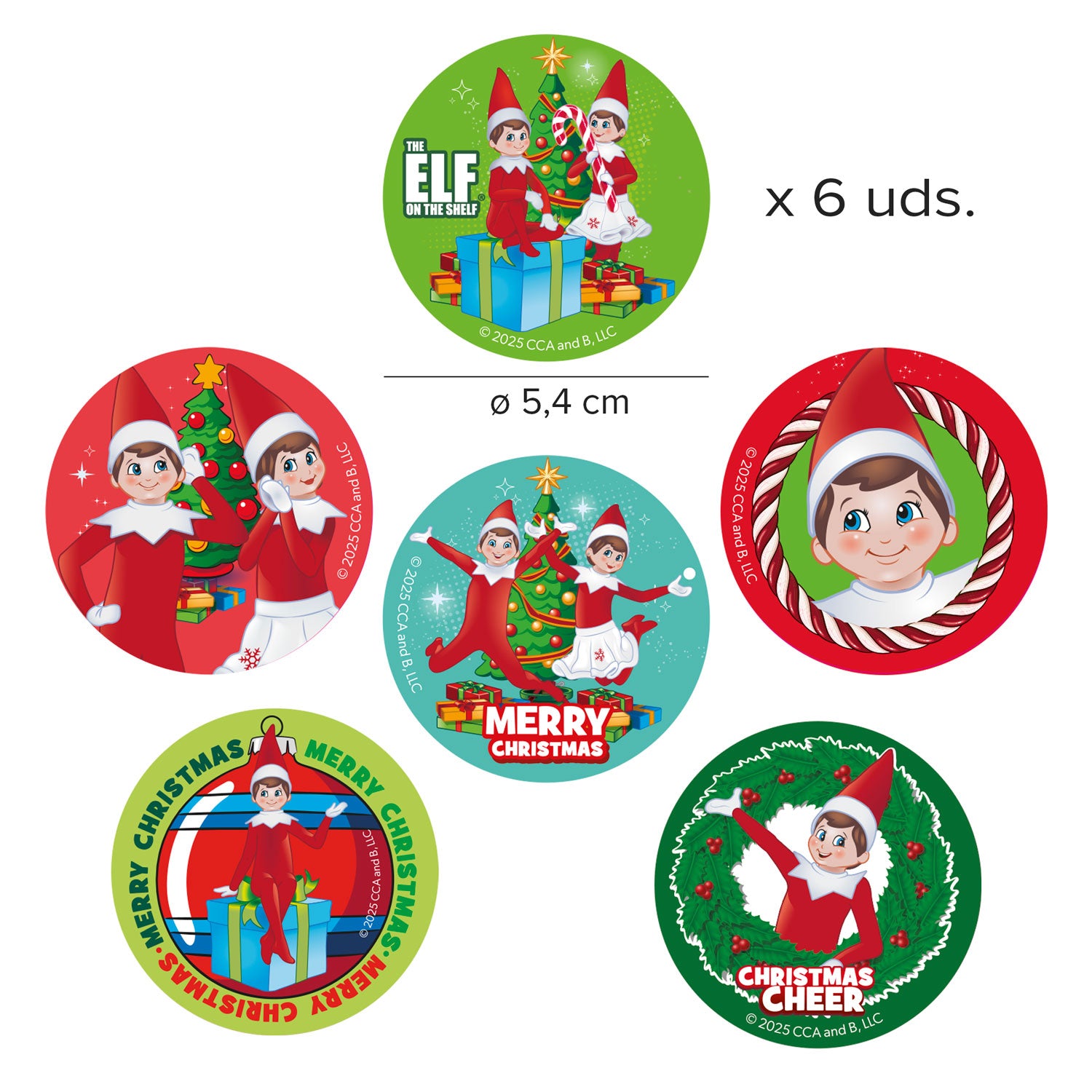 MIX DISCOS COMESTIBLES THE ELF 6U Ø 5,8CM A5