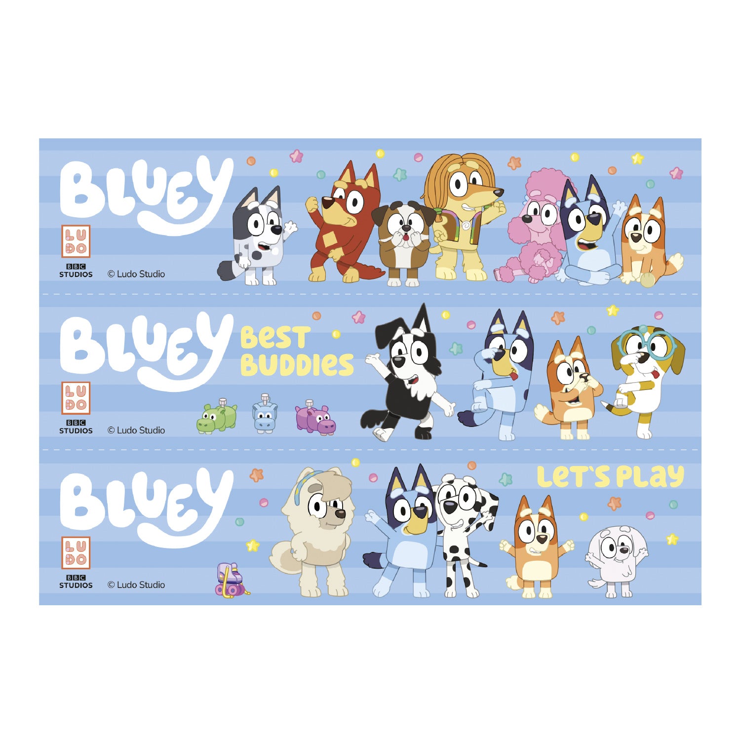 RIBBONS BLUEY Y BINGO COMESTIBLE A5 14,8X21CM