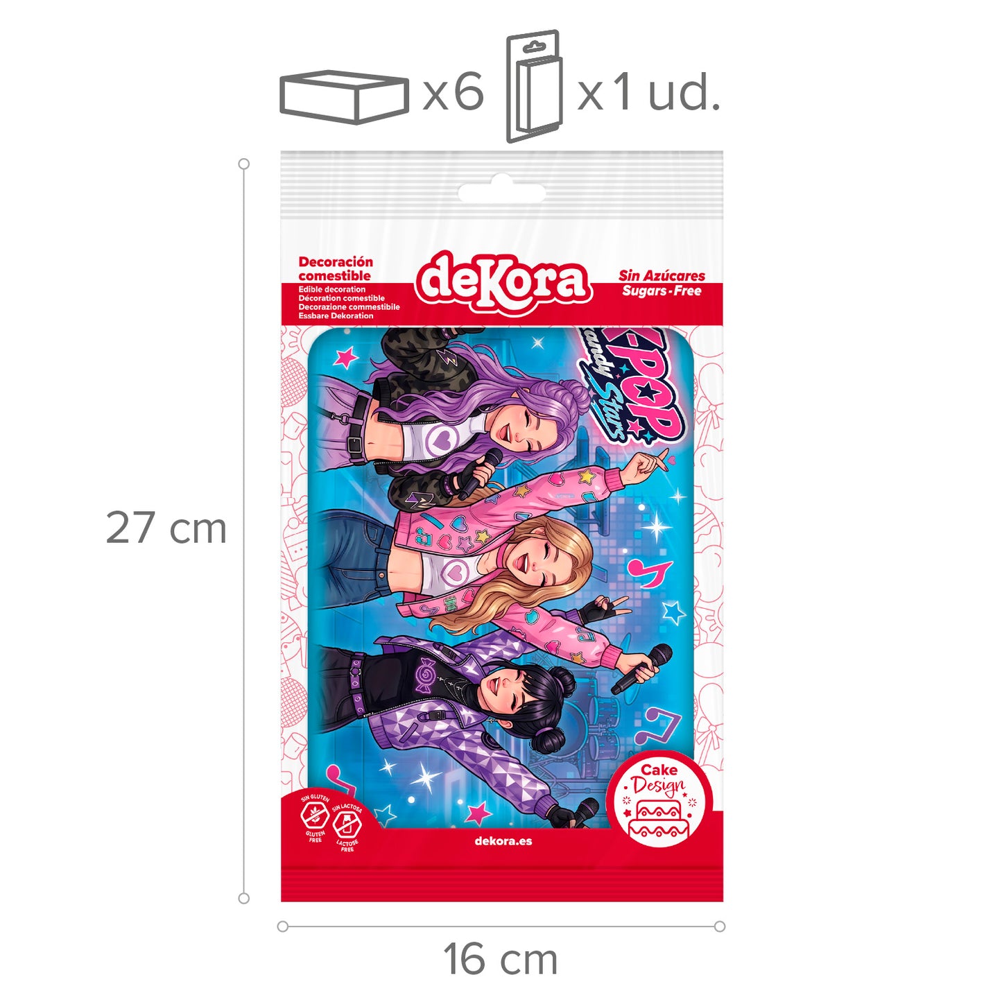 KPOP EDIBLE CAKE SHEET 14,8X21CM A5