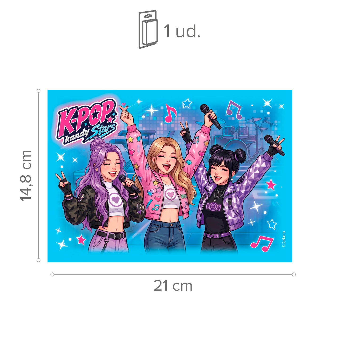 KPOP EDIBLE CAKE SHEET 14,8X21CM A5