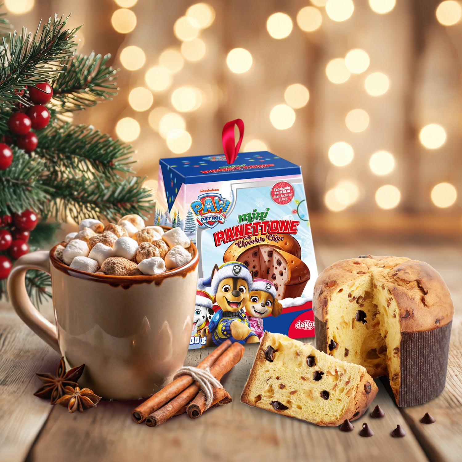 PANETTONE CON CHOCOLATE PAW PATROL 100GR