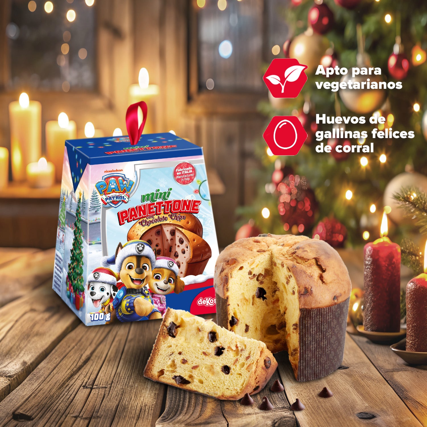 PANETTONE CON CHOCOLATE PAW PATROL 100GR