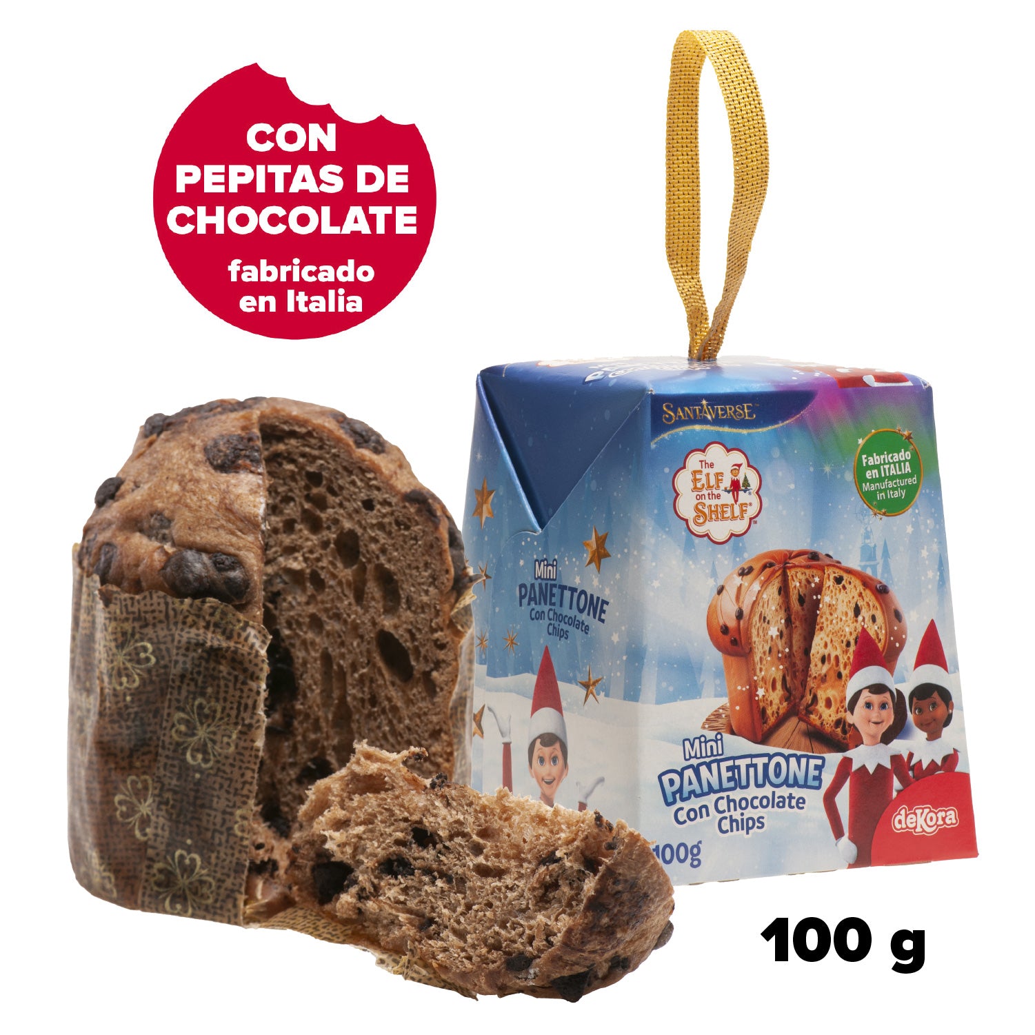PANETTONE CON CHOCOLATE THE ELF 100GR