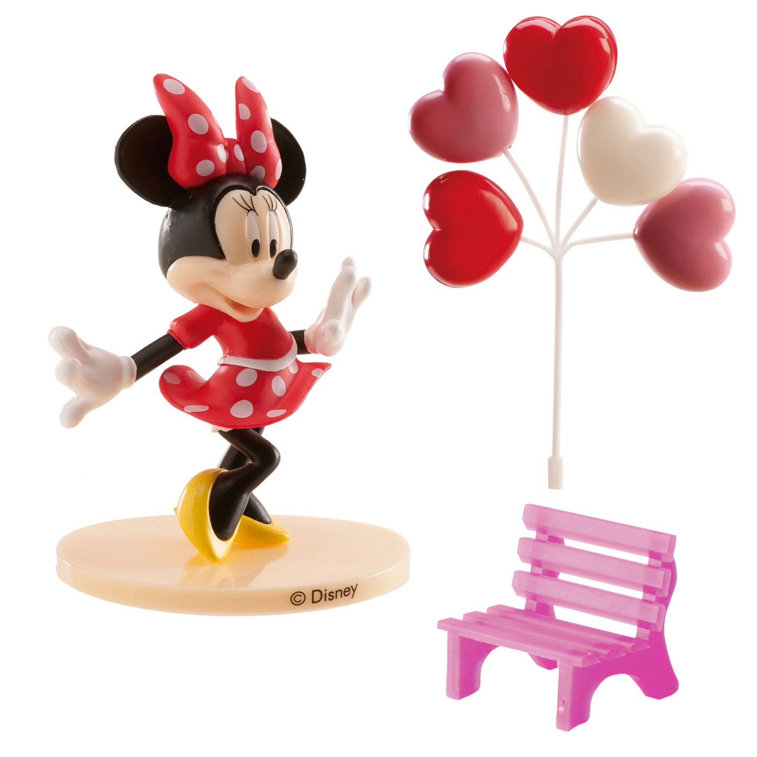 KIT PVC RETAIL "MINNIE" PARA DECORAR TARTAS