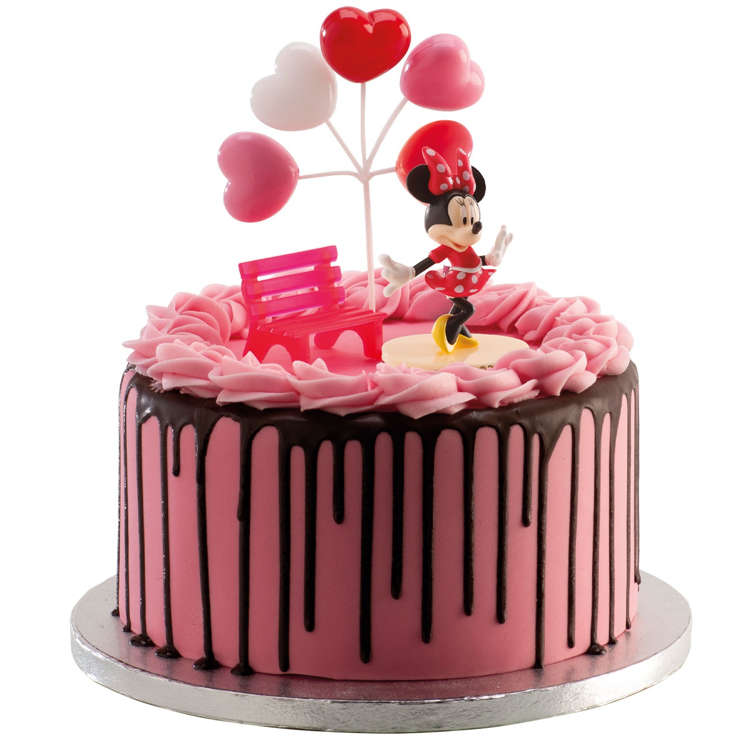 KIT PVC RETAIL "MINNIE" PARA DECORAR TARTAS
