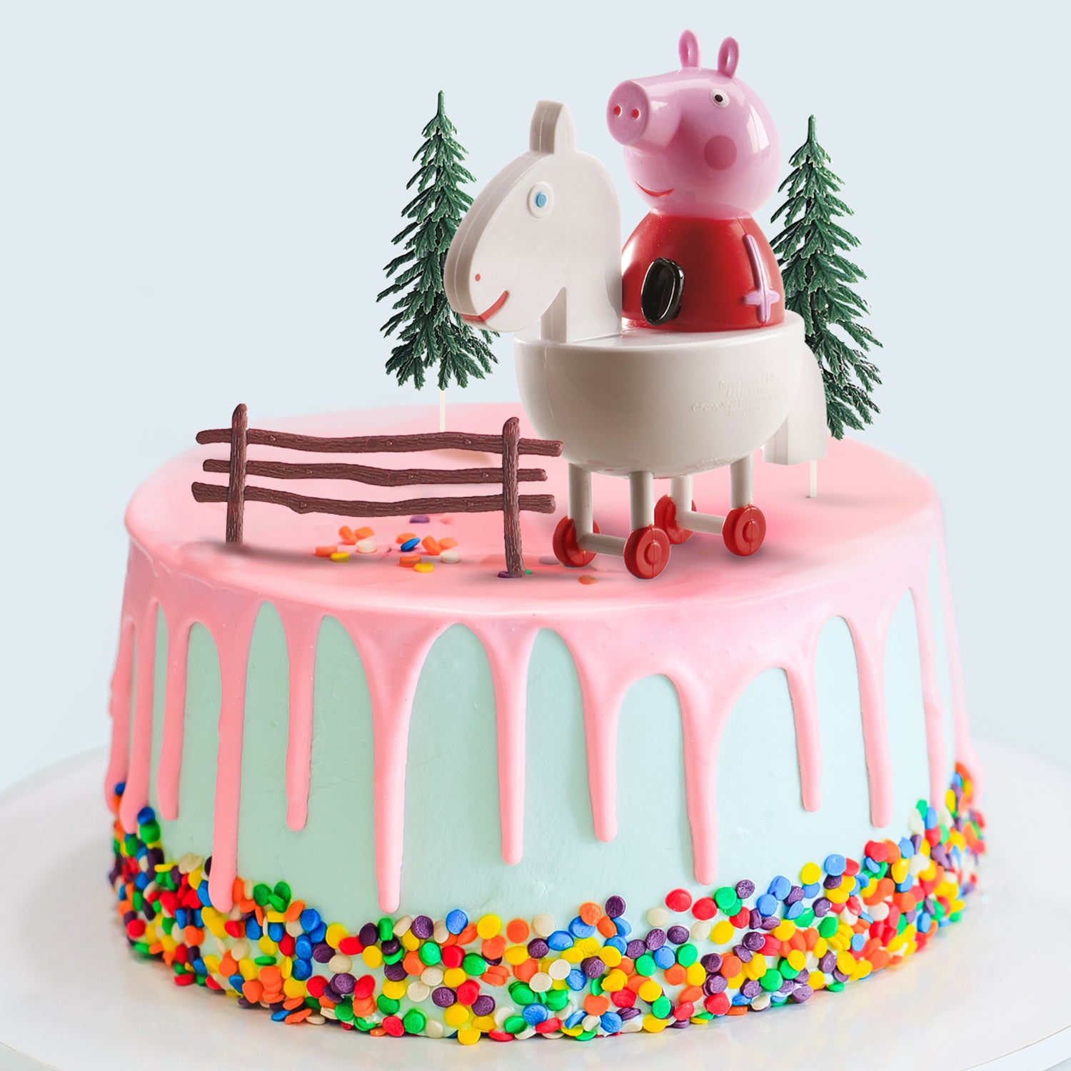 KIT PVC RETAIL PEPPA PIG POUR DÉCORER DES GÂTEAUX
