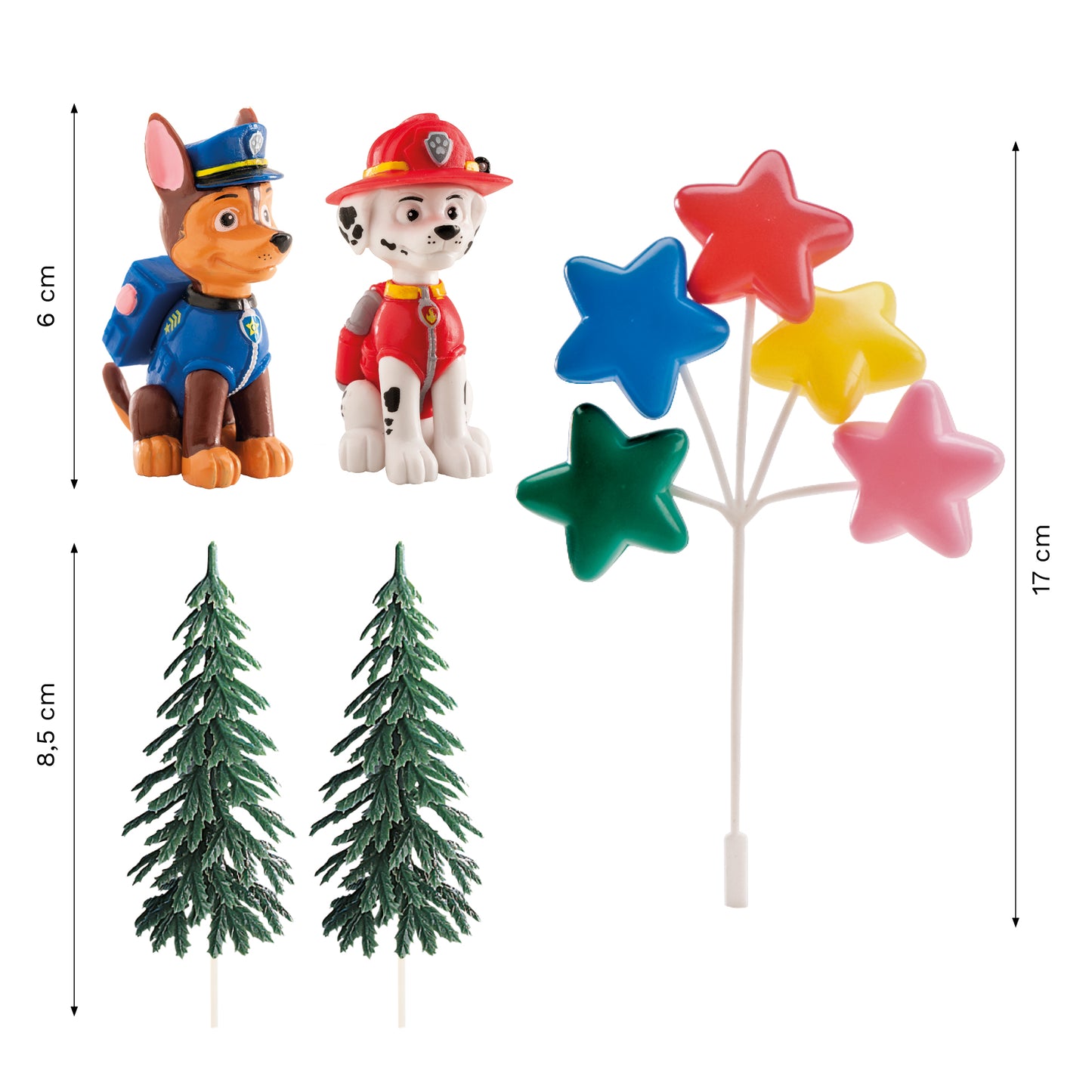 KIT PVC RETAIL PAW PATROL PARA DECORAR TARTAS