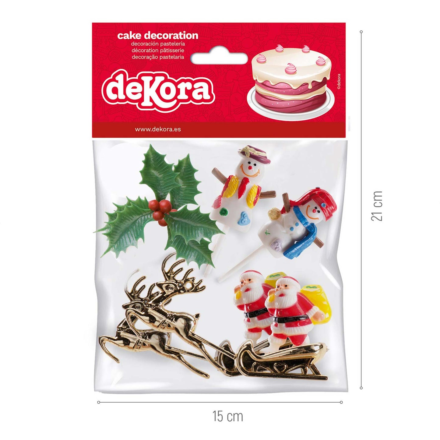 CAKE TOPPER PLASTIC FIGURE 3 MODELS, 6 PCS, 12 BAGS