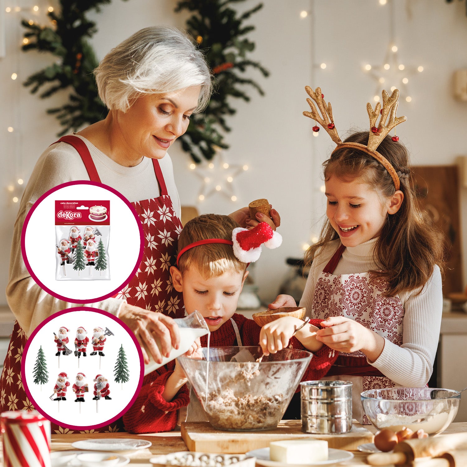 KIT RETAIL DECORACIÓN TARTA PAPÁ NOEL