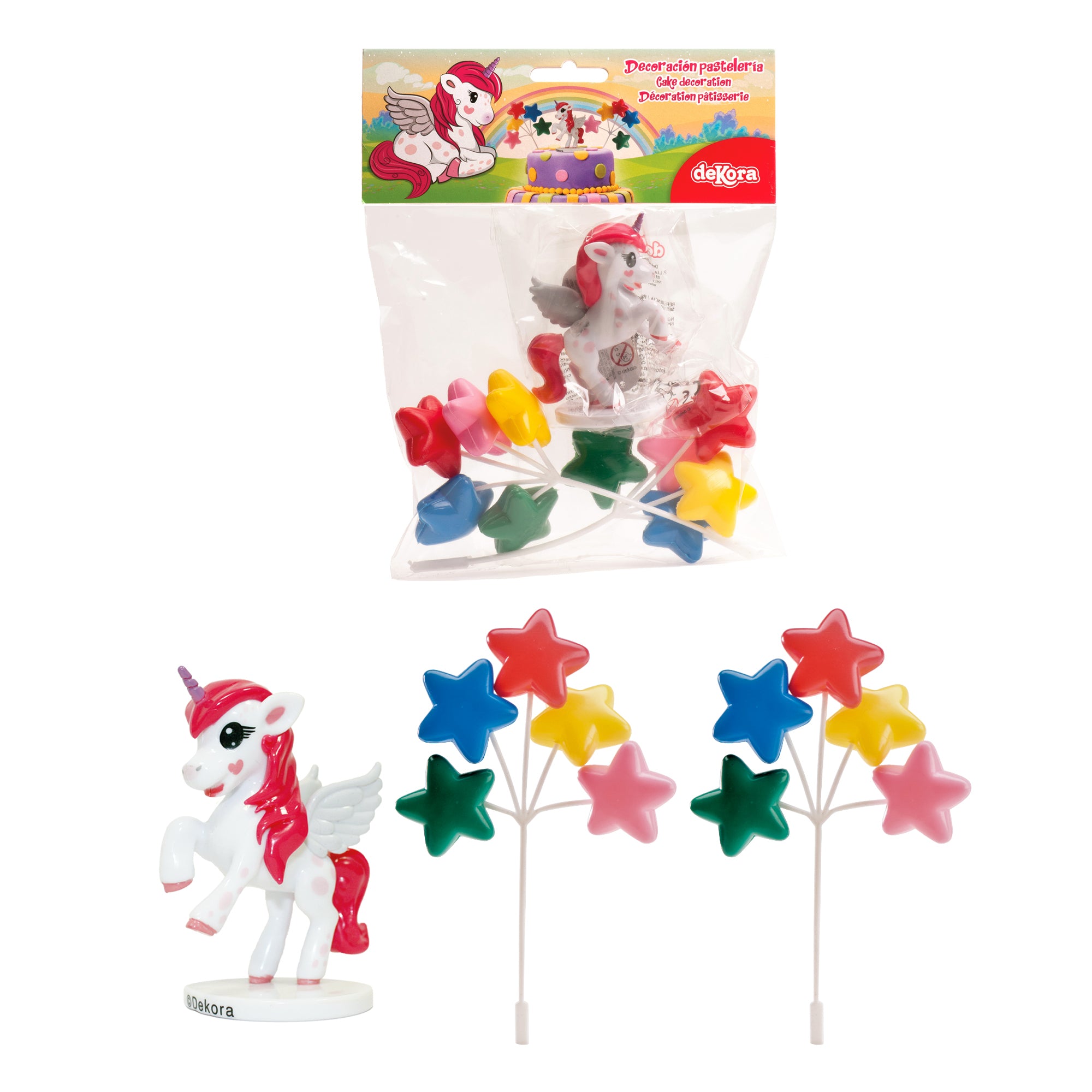KIT PVC "LICORNE" DECOR DE GÂTEAU