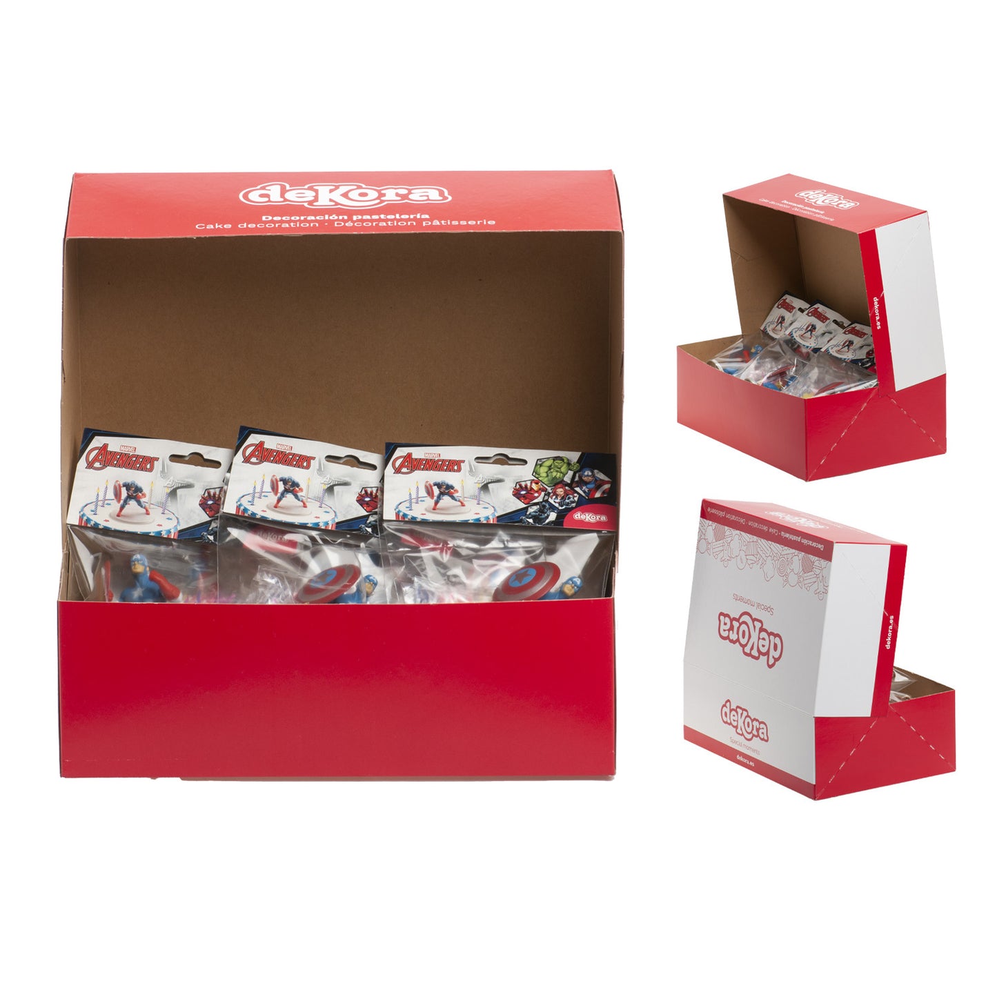 KIT PVC RETAIL CAP AMERICA COM 10 VELAS PARA DECORAR BOLOS